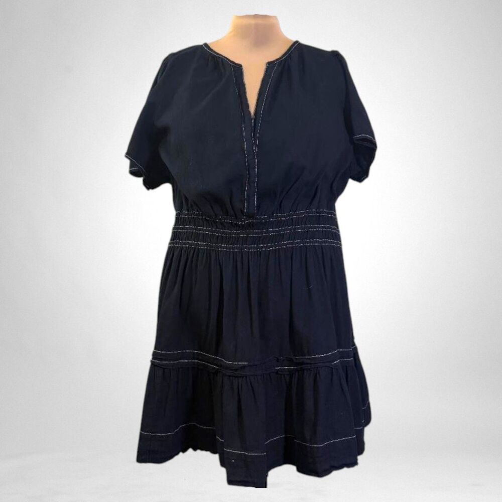 Anthropologie The Somerset Mini Black Denim Dress, Size 3X